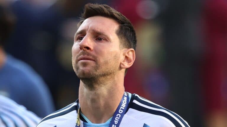 Lionel Messi after the World Cup final