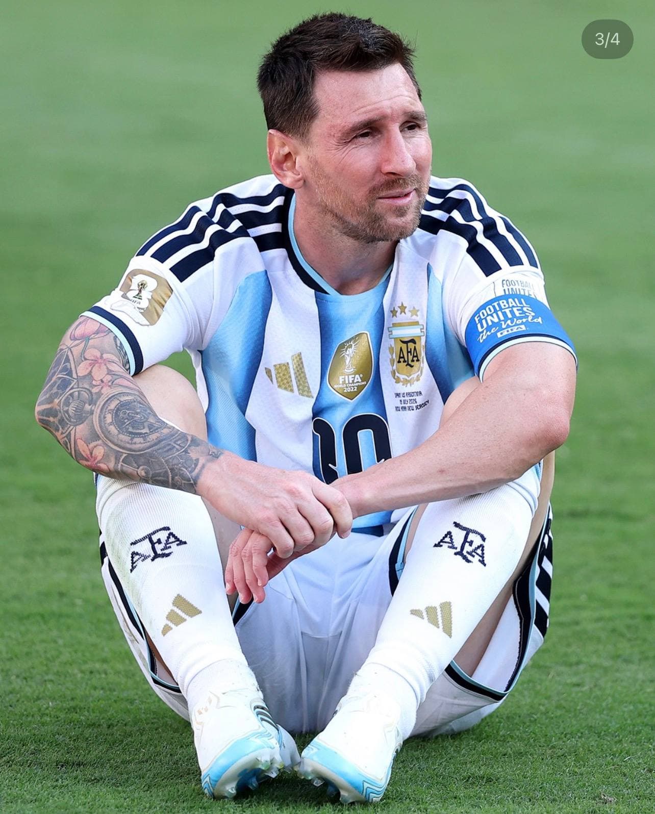 Lionel Messi after the World Cup final