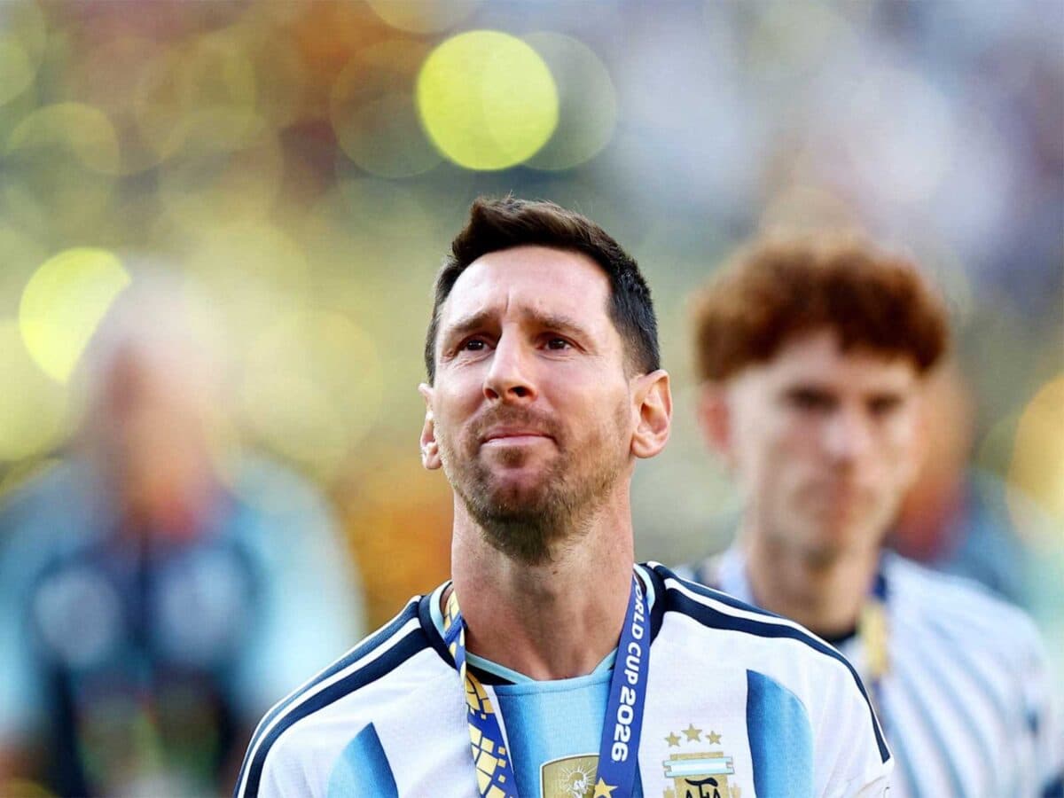 Lionel Messi after the World Cup final