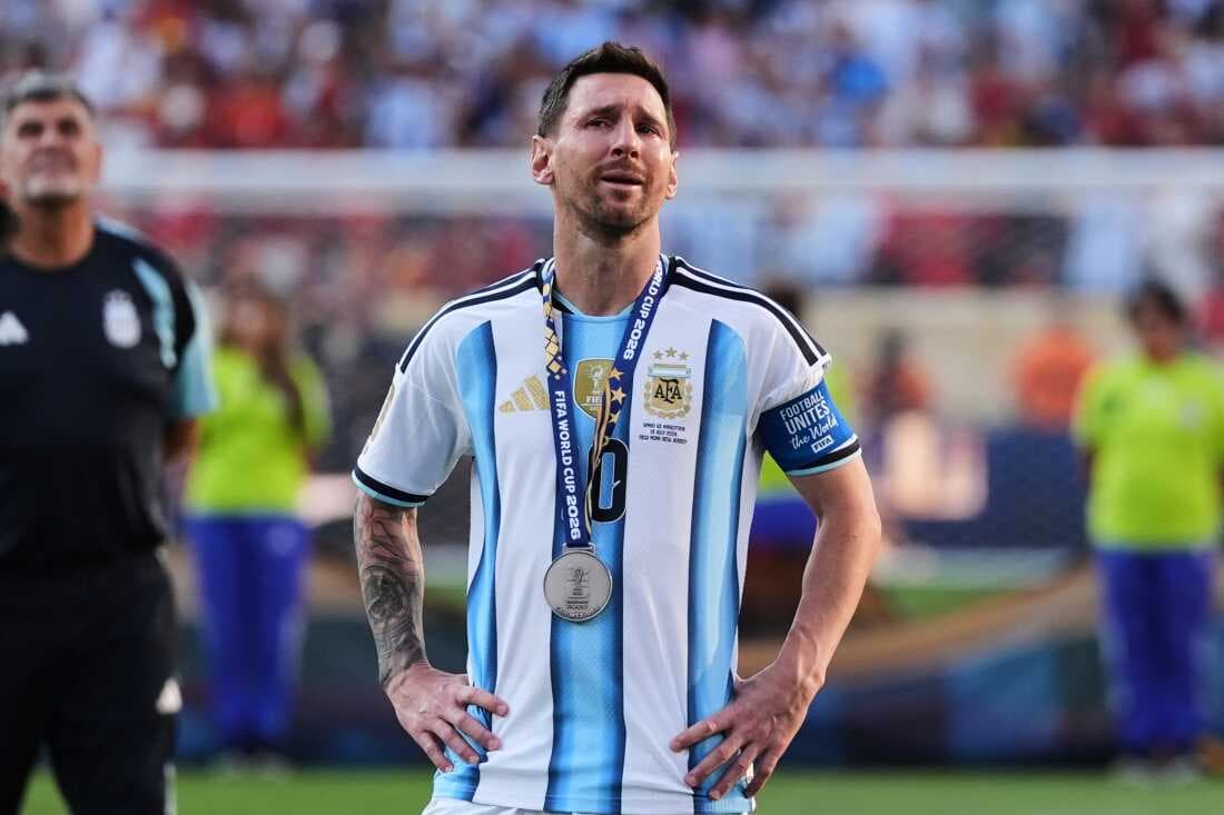 Lionel Messi after the World Cup final