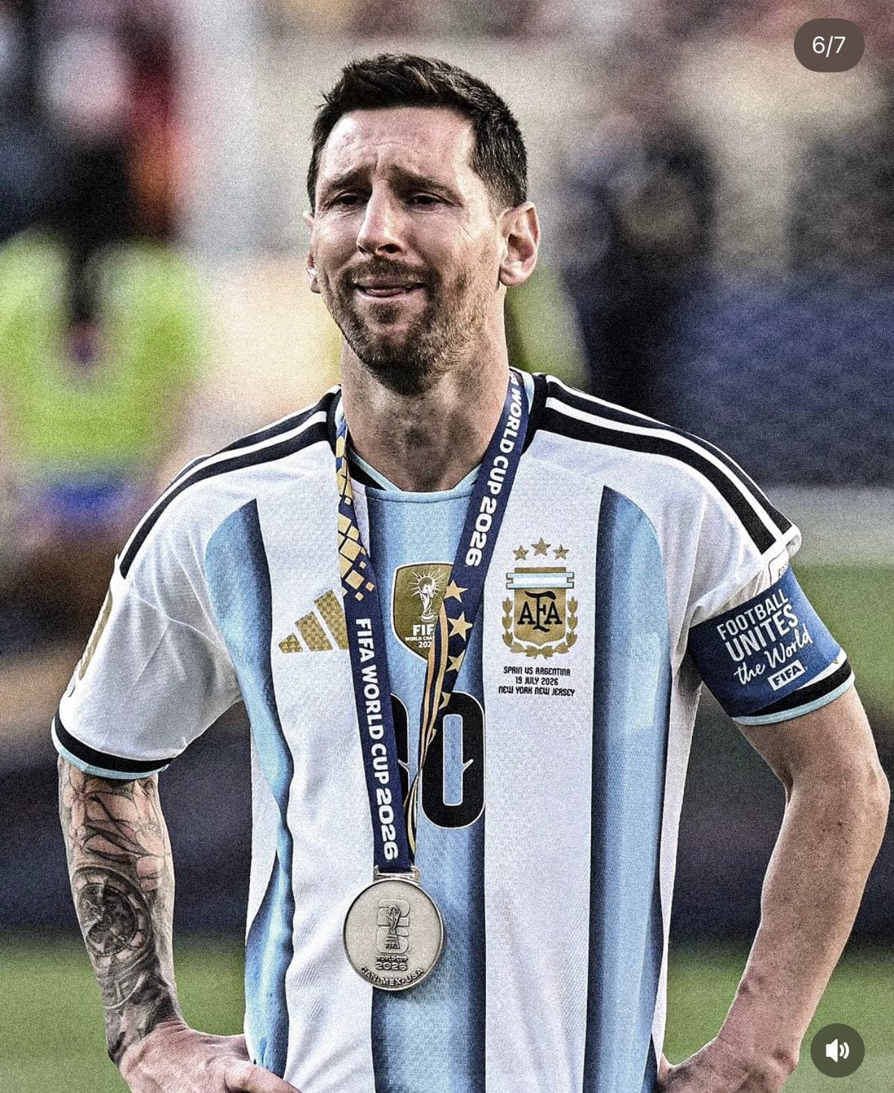 Lionel Messi after the World Cup final