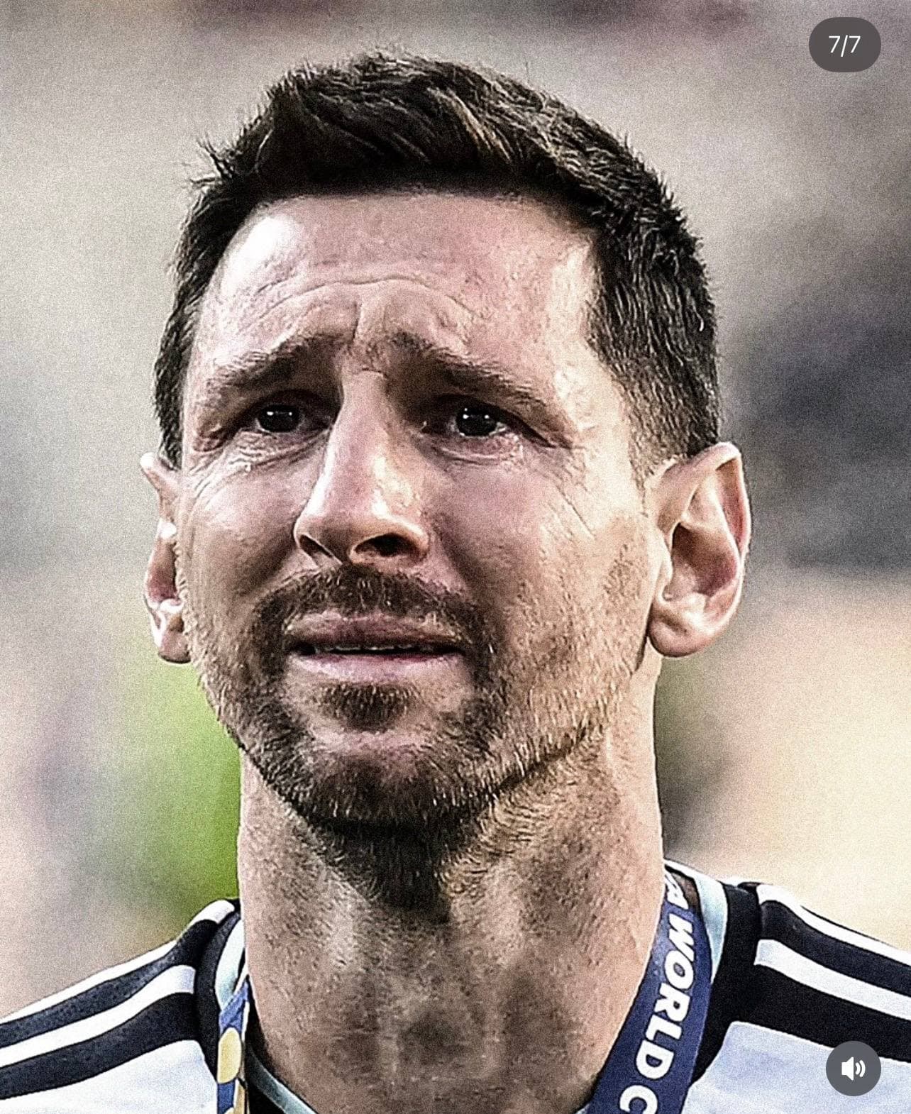 Lionel Messi after the World Cup final