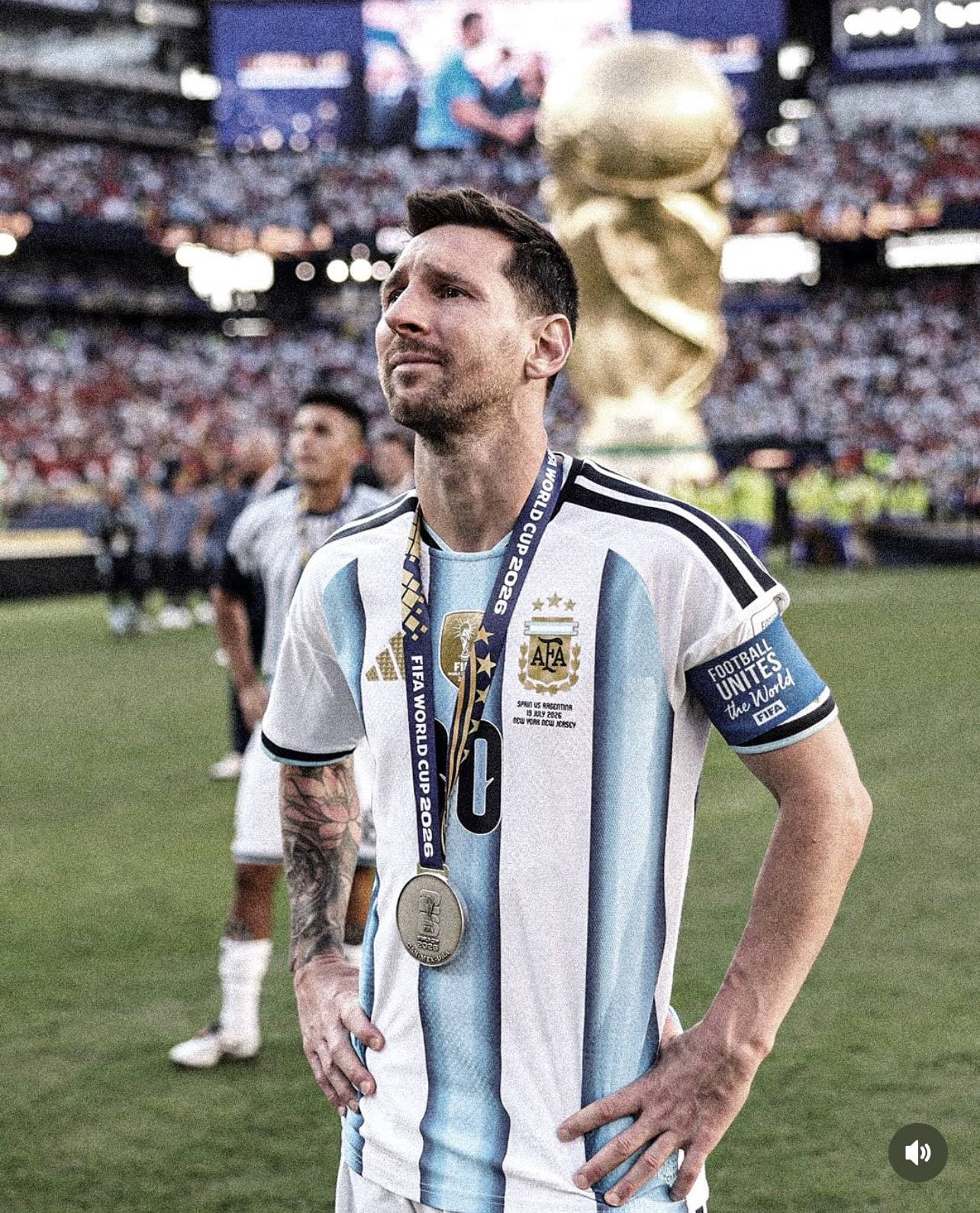 Lionel Messi after the World Cup final